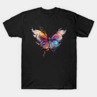 Vibrant Butterfly | Psychedelic Art T-Shirt